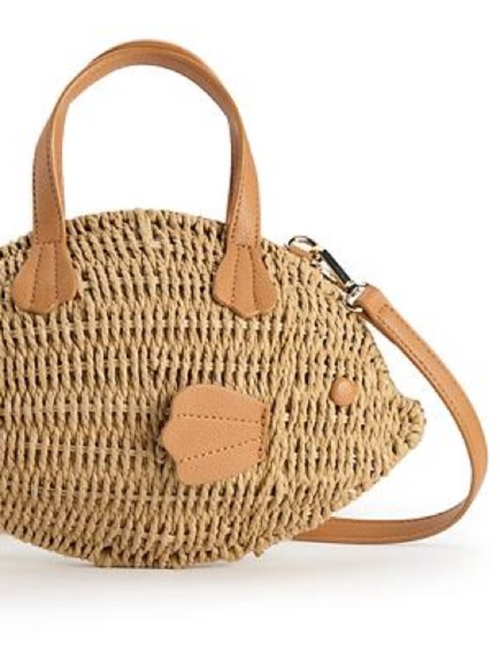 Lauren Conrad Wicker Fish 🐟 Bag - Picture 4 of 8